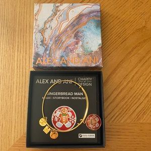 Alex and Ani Gingerbread man bracelet
